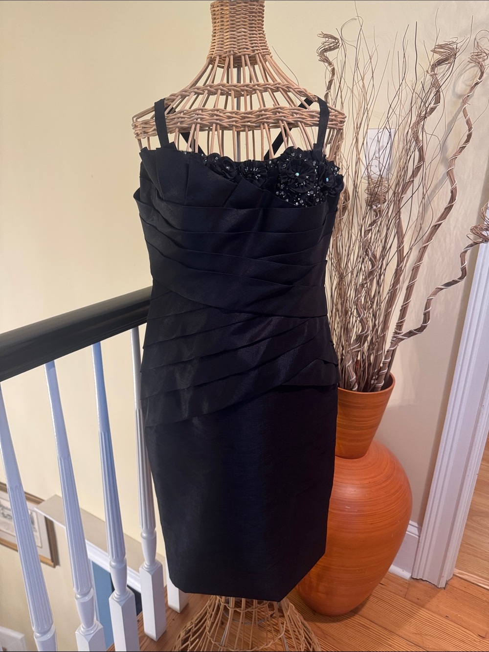 Social Occasions by Mon Cheri black cocktail dress